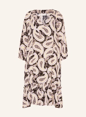 FREEQUENT Dress FQPAISEY with 3/4 sleeves, Color: LIGHT PURPLE/ BLACK/ LIGHT YELLOW (Image 1)