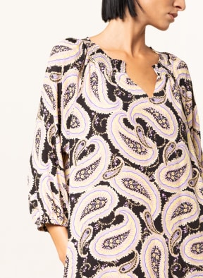 FREEQUENT Dress FQPAISEY with 3/4 sleeves, Color: LIGHT PURPLE/ BLACK/ LIGHT YELLOW (Image 1)