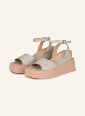 ELENA IACHI Platform sandals, Color: LIGHT GRAY (Image 1)