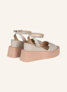 ELENA IACHI Platform sandals, Color: LIGHT GRAY (Image 1)