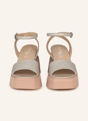 ELENA IACHI Platform sandals, Color: LIGHT GRAY (Image 1)