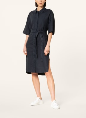 Marc O'Polo Shirt dress made of linen, Color: DARK BLUE (Image 1)