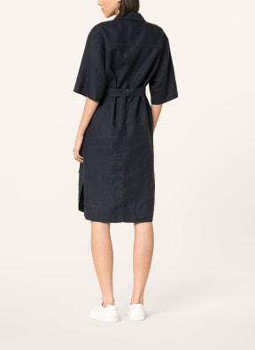 Marc O'Polo Shirt dress made of linen, Color: DARK BLUE (Image 1)
