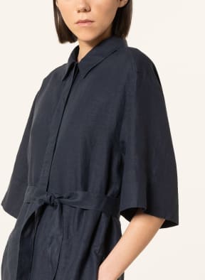 Marc O'Polo Shirt dress made of linen, Color: DARK BLUE (Image 1)