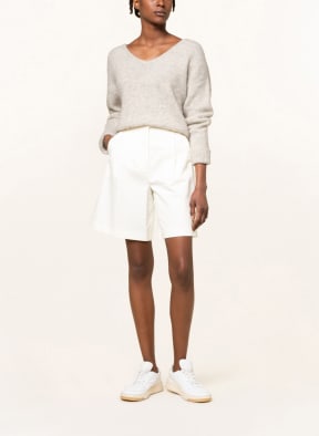 American Vintage Cropped sweater with alpaca , Color: TAUPE (Image 1)