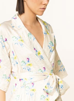 Ganni yellow wrap dress outlet