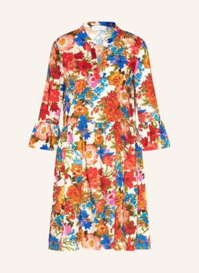 NVSCO Dress with 3/4 sleeve, Color: WHITE/ RED/ GREEN (Image 1)