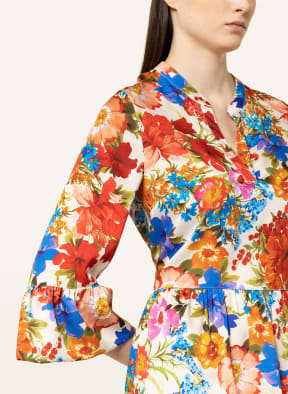 NVSCO Dress with 3/4 sleeve, Color: WHITE/ RED/ GREEN (Image 1)