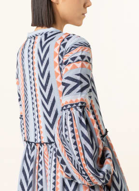 MRS & HUGS Kleid, Farbe: BLAU/ WEISS/ ORANGE (Bild 1)
