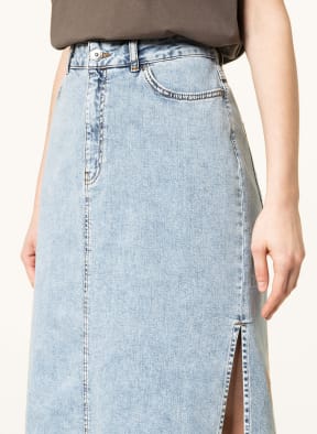 oui Denim skirt, Color: LIGHT BLUE (Image 1)