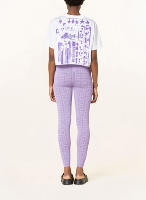 GIVENCHY Cropped shirt, Color: WHITE/ LIGHT PURPLE (Image 1)