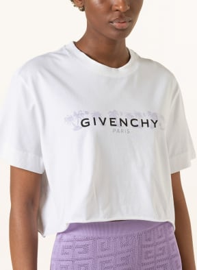 GIVENCHY Cropped shirt, Color: WHITE/ LIGHT PURPLE (Image 1)