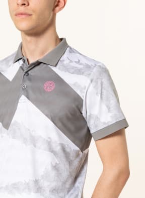 BIDI BADU Performance polo shirt IDIR, Color: GRAY/ WHITE (Image 1)