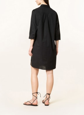 Smith & Soul Dress with linen and 3/4 sleeves, Color: BLACK (Image 1)