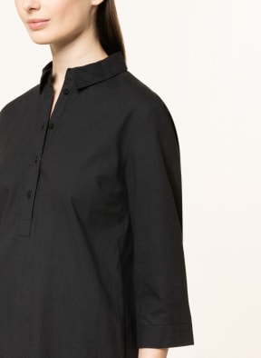 Smith & Soul Dress with linen and 3/4 sleeves, Color: BLACK (Image 1)