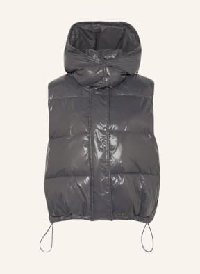 SAMSØE SAMSØE Quilted vest PEARL, Color: GRAY (Image 1)