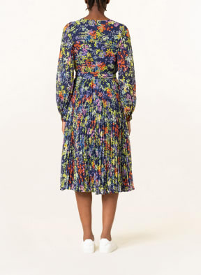Phase Eight Pleated dress FENELLA, Color: DARK BLUE/ LIGHT GREEN/ ORANGE (Image 1)