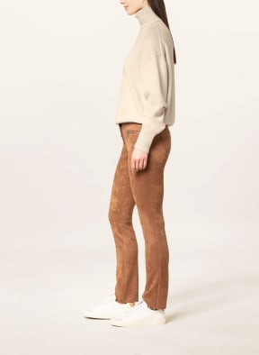 MARC AUREL Trousers in leather look , Color: COGNAC (Image 1)
