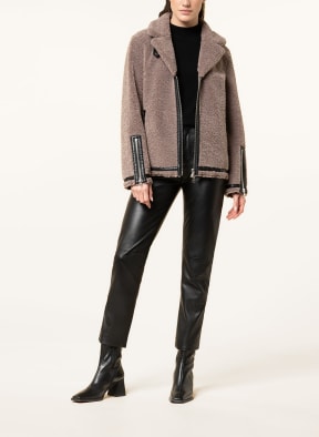 MARC AUREL Teddyfell-Jacke , Farbe: TAUPE (Bild 1)