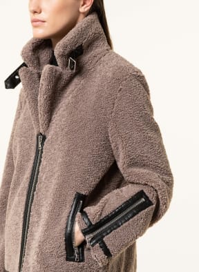 MARC AUREL Teddyfell-Jacke , Farbe: TAUPE (Bild 1)