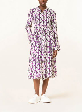 DOROTHEE SCHUMACHER Kleid mit Seide , Farbe: WEISS/ LILA/ SCHWARZ (Bild 1)