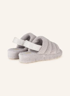 UGG Platform slides FLUFF YEAH TERRY FROTTEE, Color: LIGHT GRAY (Image 1)