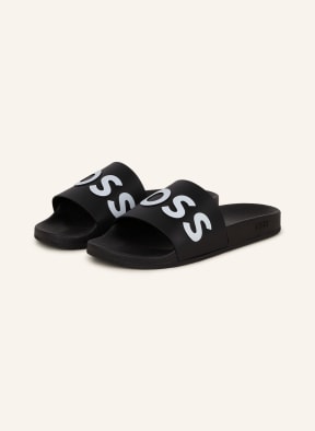 BOSS Slides BAY, Color: BLACK (Image 1)