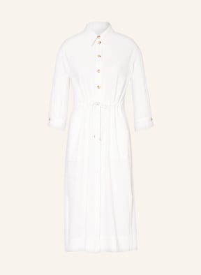 MARC CAIN Hemdblusenkleid mit Leinen und 3/4-Arm, Farbe: 110 off (Bild 1)