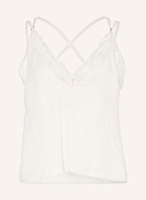 LOVJOI Top NINIVA with lace, Color: CREAM (Image 1)