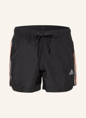 adidas Badeshorts RETRO SPLIT, Farbe: SCHWARZ (Bild 1)