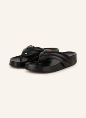 ATP ATELIER Platform flip flops BELLANO, Color: BLACK (Image 1)