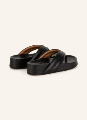 ATP ATELIER Platform flip flops BELLANO, Color: BLACK (Image 1)