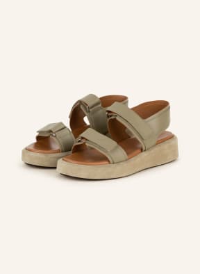 ATP ATELIER Platform sandals VARESE, Color: OLIVE (Image 1)