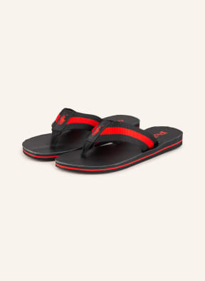 POLO RALPH LAUREN Flip flops in black/ red | Breuninger