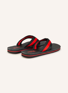 POLO RALPH LAUREN Flip flops , Color: BLACK/ RED (Image 1)