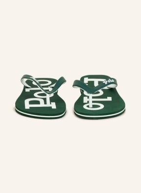 POLO RALPH LAUREN Flip flops , Color: DARK GREEN/ WHITE (Image 1)