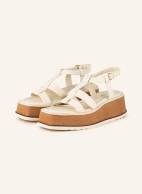 ELVIO ZANON Platform sandals, Color: ECRU/ BEIGE (Image 1)