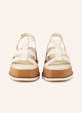 ELVIO ZANON Platform sandals, Color: ECRU/ BEIGE (Image 1)