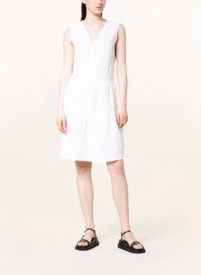 Betty Barclay Linen dress, Color: WHITE (Image 1)