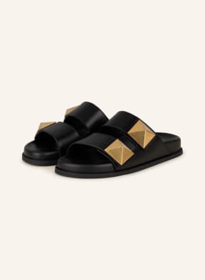 VALENTINO GARAVANI Slides ONE STUD, Color: BLACK (Image 1)