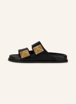 VALENTINO GARAVANI Slides ONE STUD, Color: BLACK (Image 1)