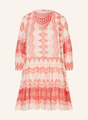 VALÉRIE KHALFON Dress BASHA with lace, Color: CREAM/ SALMON (Image 1)