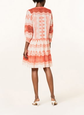 VALÉRIE KHALFON Dress BASHA with lace, Color: CREAM/ SALMON (Image 1)