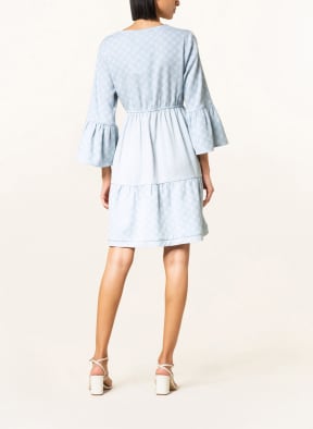 SUMMERY COPENHAGEN Dress ZOE with 3/4 sleeve, Color: LIGHT BLUE/ WHITE (Image 1)