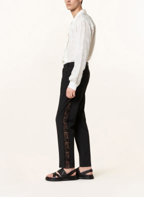 DOLCE & GABBANA Trousers extra slim fit with lace , Color: BLACK (Image 1)