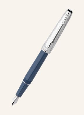 MONTBLANC Fountain pen MEISTERSTÜCK GLACIER DOUÉ, Color: BLUE GRAY/ SILVER (Image 1)