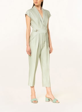 LAUREN RALPH LAUREN Jumpsuit YAZETIE mit Leinen, Farbe: HELLGRÜN (Bild 1)