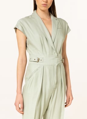 LAUREN RALPH LAUREN Jumpsuit YAZETIE mit Leinen, Farbe: HELLGRÜN (Bild 1)