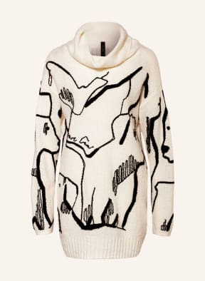 MARC CAIN Turtleneck sweater, Color: 190 white and black (Image 1)