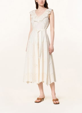 LAUREN RALPH LAUREN Dress with lace, Color: CREAM (Image 1)
